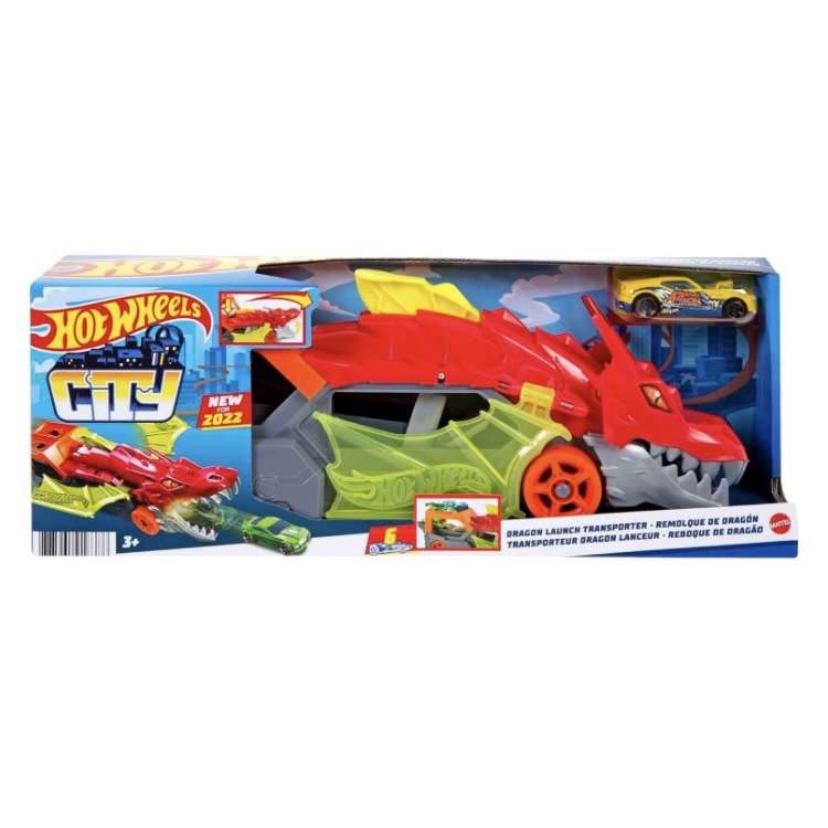 Amazon: Remolque Dragón, Hot Wheels 
