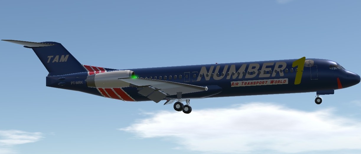 SP TAM Fokker 100 PT-MRK