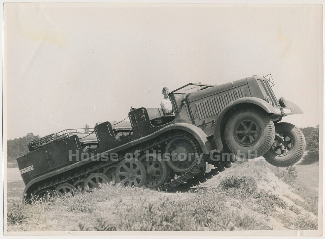 Foto, Artillerie Lehr Regiment, Erprobung, 8to Halbkette, Zugmaschine (6)