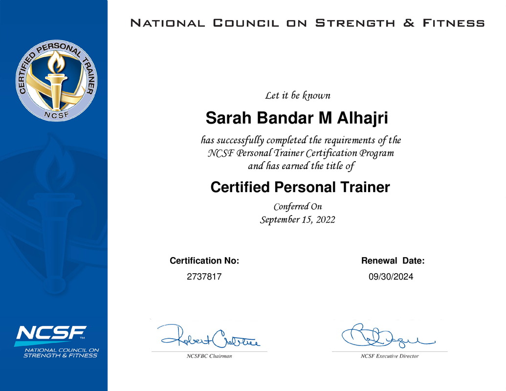 NCSF Certification Copy