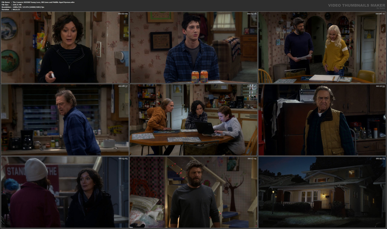 The Conners S03E08 Young Love, Old Lions and Middle-Aged Hyenas.mkv