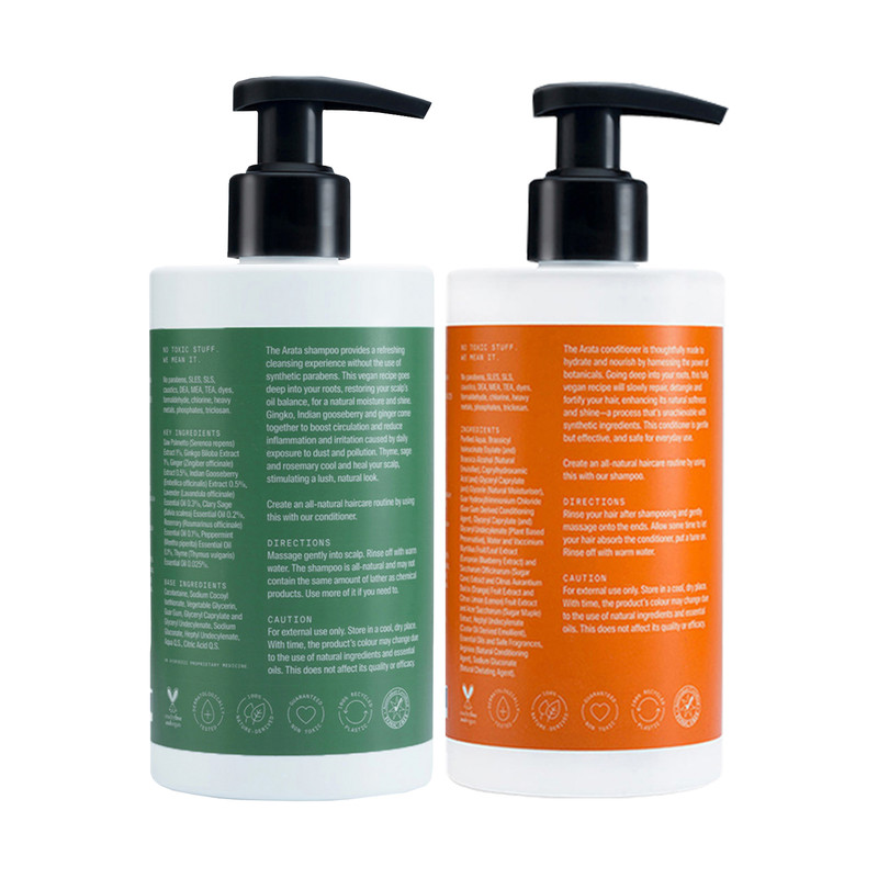 Arata Natural Damage Repair Duo With Hydrating Shampoo & Conditioner