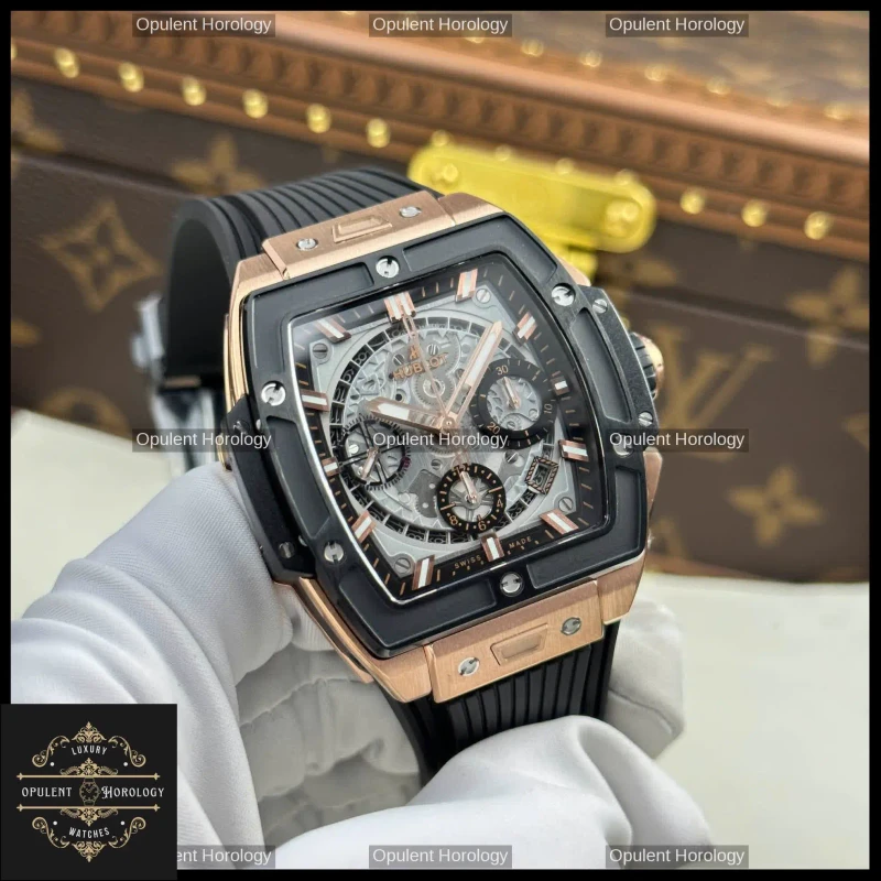 Hublot Spirit of Big Bang King Gold & Black Ceramic 42 mm Automatic Chronograph - Super Clone