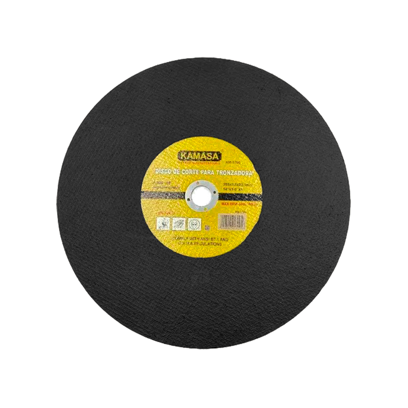 DISCO DE CORTE PARA TRONZADORA 14"X 1/8"X1" KAMASA