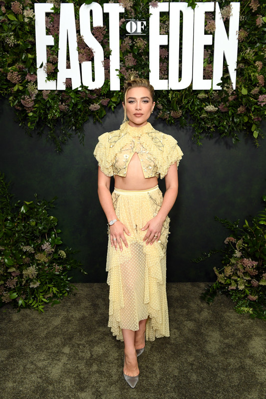 Florence Pugh Sheer East Of Eden Screening91