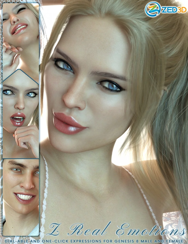 z 50 real emotions expressions for genesis 8 00 main daz3d