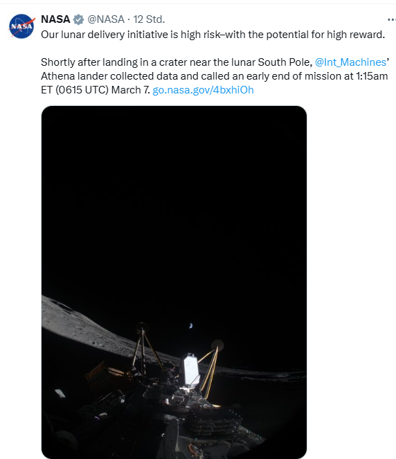 Athena-Lander: Foto der Umgebung