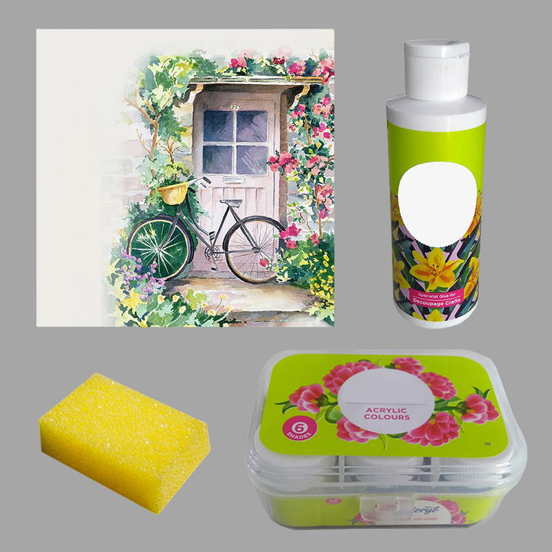 Image Transfer on MDF Square Board DIY Kit