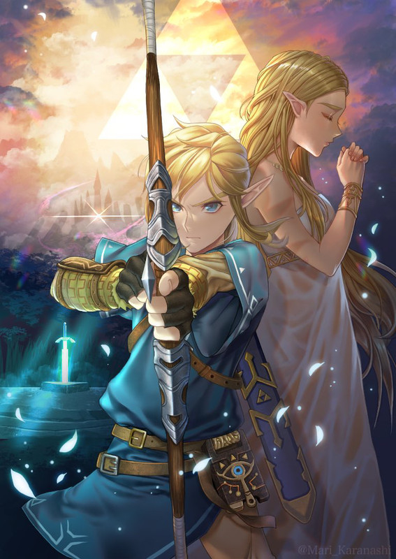 link-and-princess-zelda-the-legend-of-ze