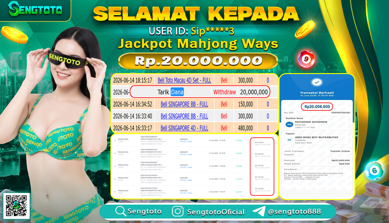 BUKTI PEMBAYARAN SLOT MAHJONG WAYS