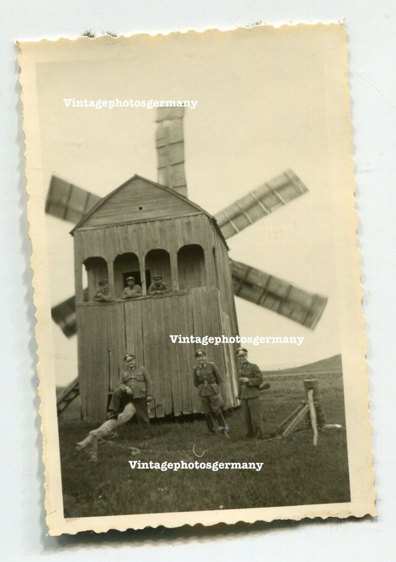 Foto Russland russische Windmühle Mühle Windmill Mill Soldaten