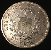 1 Peso de Chile 1875 36-CFC078-69-DE-47-D5-88-BC-424-A1-F9-AED98