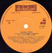 Biljana Jevtic - Diskografija Biljana-Jevtic-1983-LP-A-strana