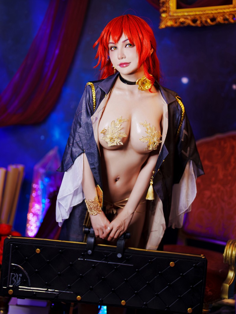 Joyce Lin2x Himeko Dress Cosplay Honkai Star Rail 写真 74P插图3