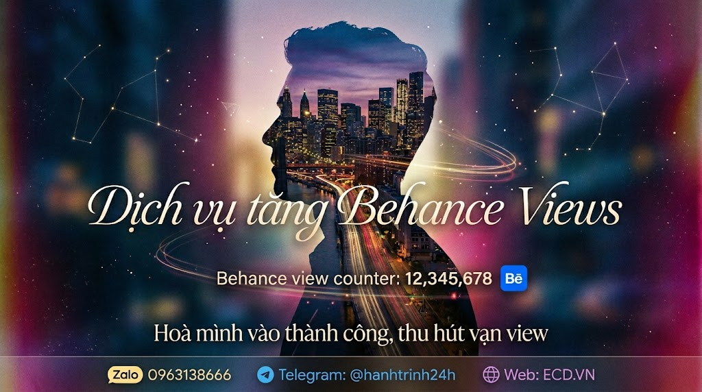 tăng behance views tự nhiên cho creative