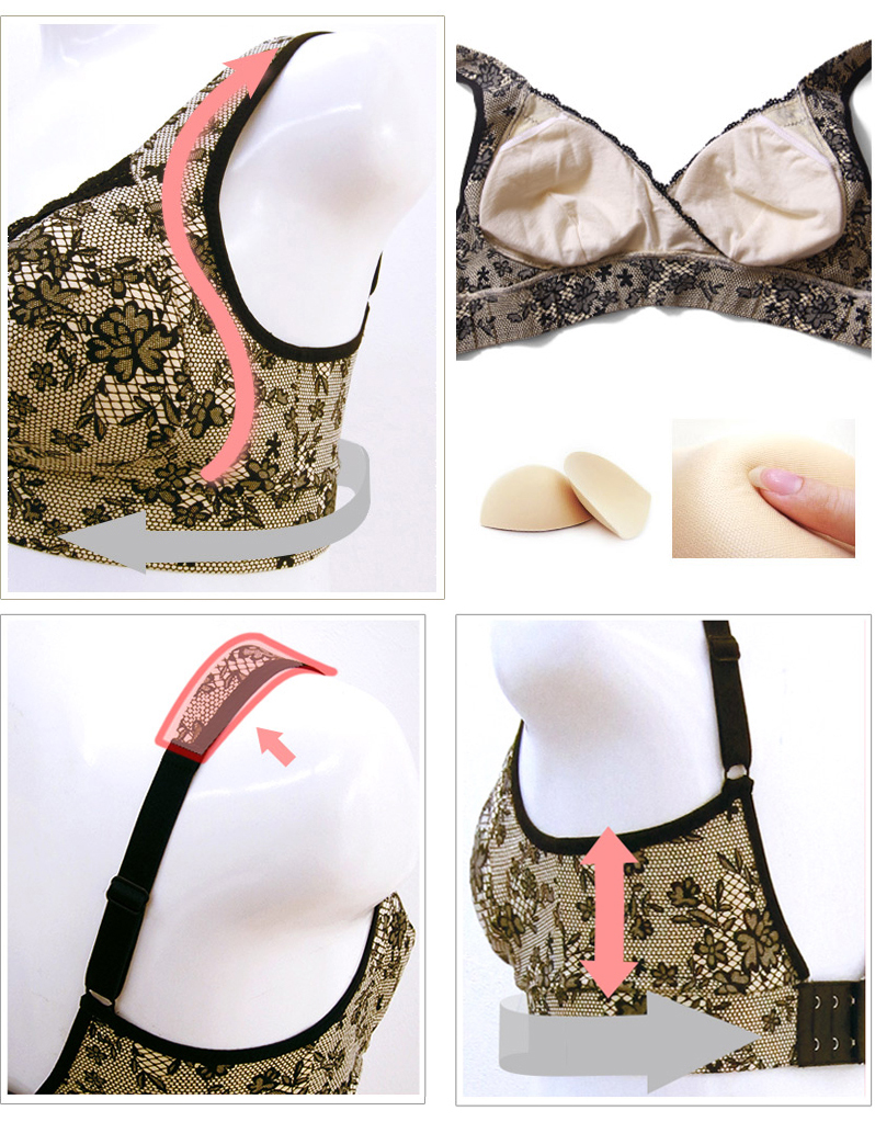 Flower Print Maternity Nursing Bra