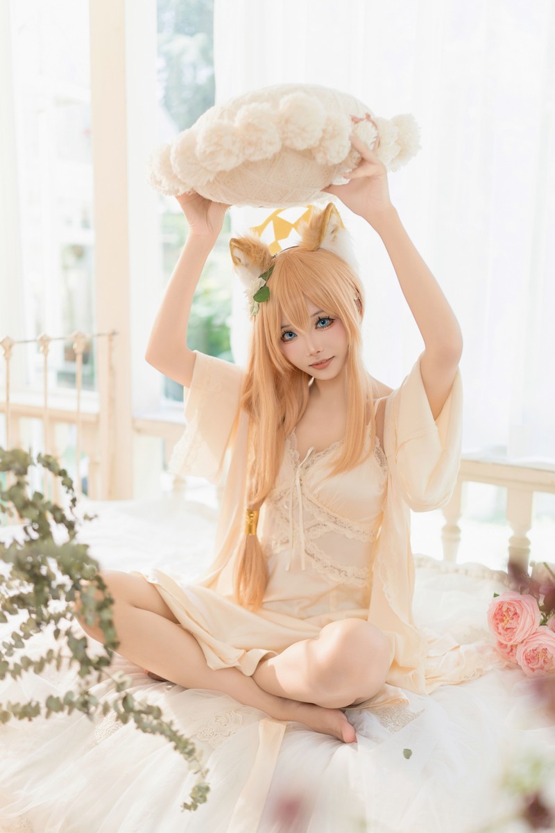 艾西Aiwest 碧蓝档案伊落玛丽睡衣Cosplay写真图集 高清图集 34P (102.2M)插图6