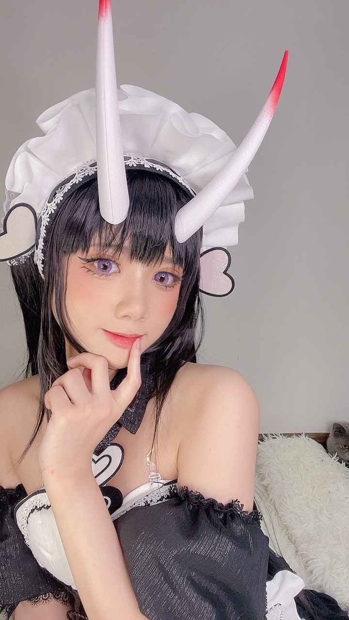 PoppaChan Noshiro Maid Cosplay (Azur Lane) – 117 Photos 11 Videos 408MB插图3