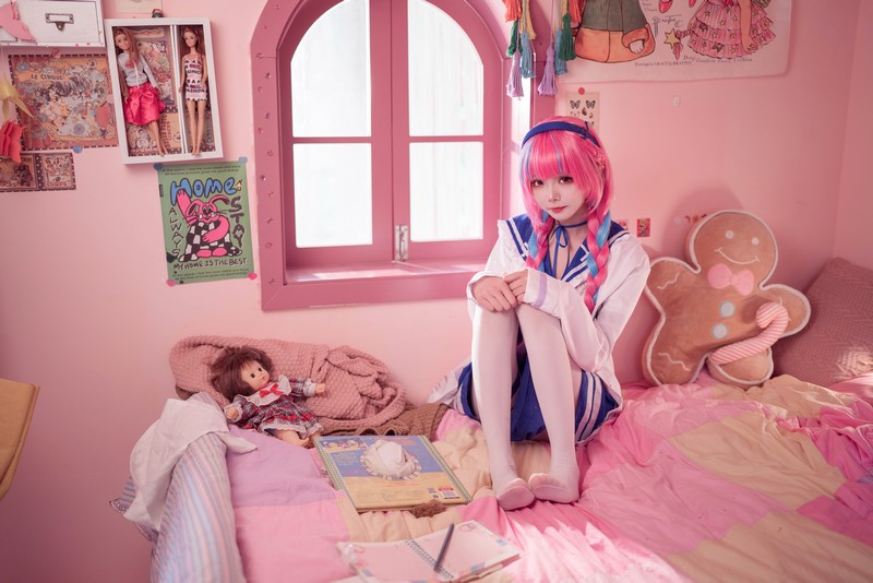 艾西Aiwest 湊阿库娅私服Cosplay写真图集 虚拟主播高清美图 55P (274.4M)插图