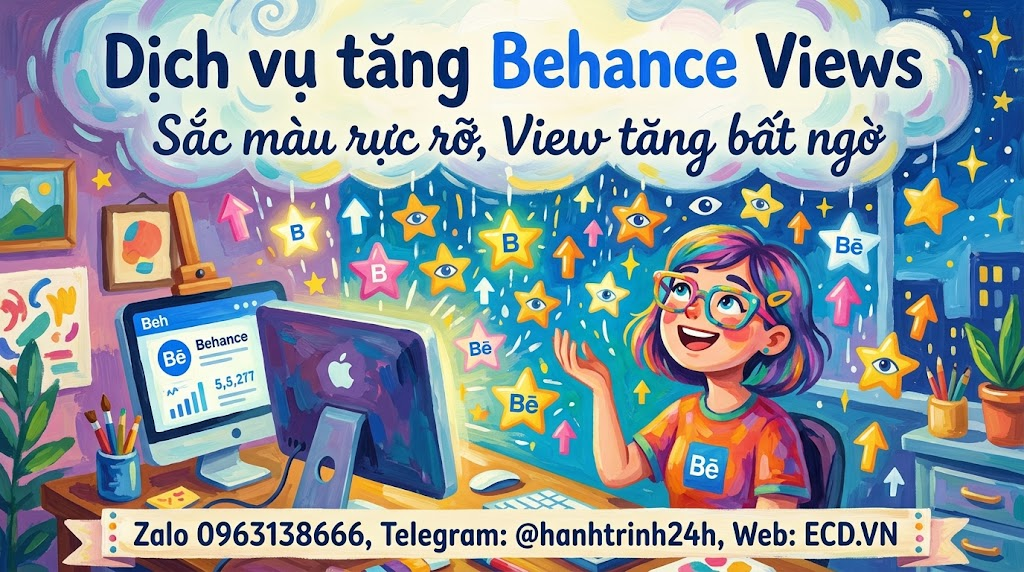 tăng behance views giá rẻ portfolio behance