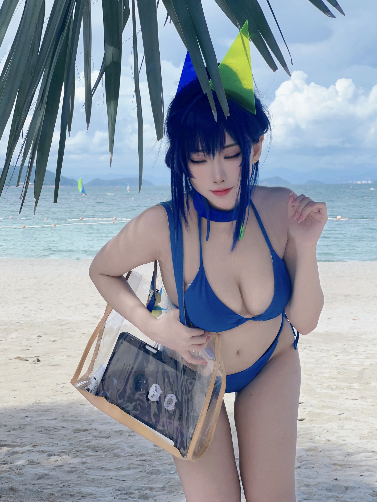 宮本桜 新泽西 泳装 Cosplay 写真｜碧蓝航线夏日主题（18P｜67MB）插图3