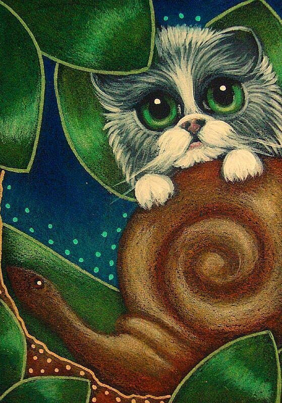 03-BICOLOR-FAIRY-CAT-PLAYING-WITH-A-SNAILjpg