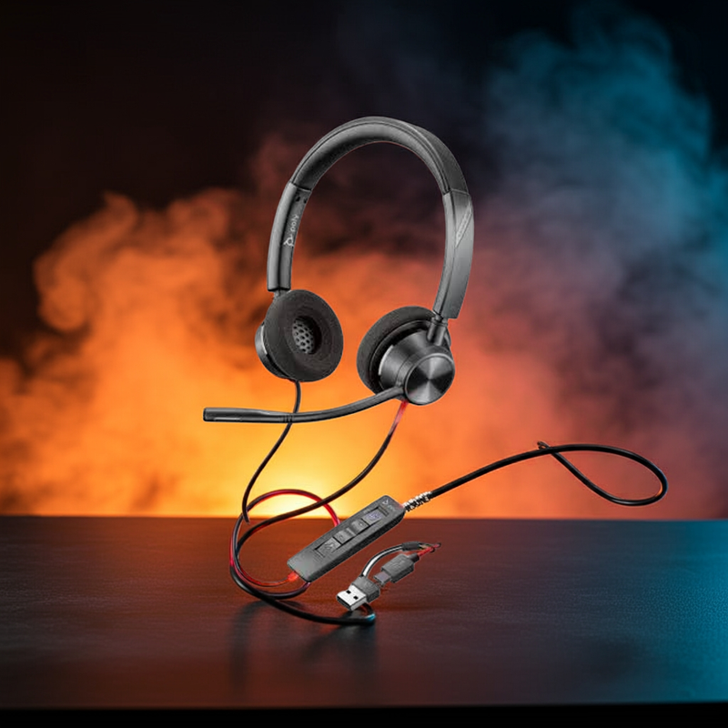 Headset Poly Blackwire 3320 Usb-C