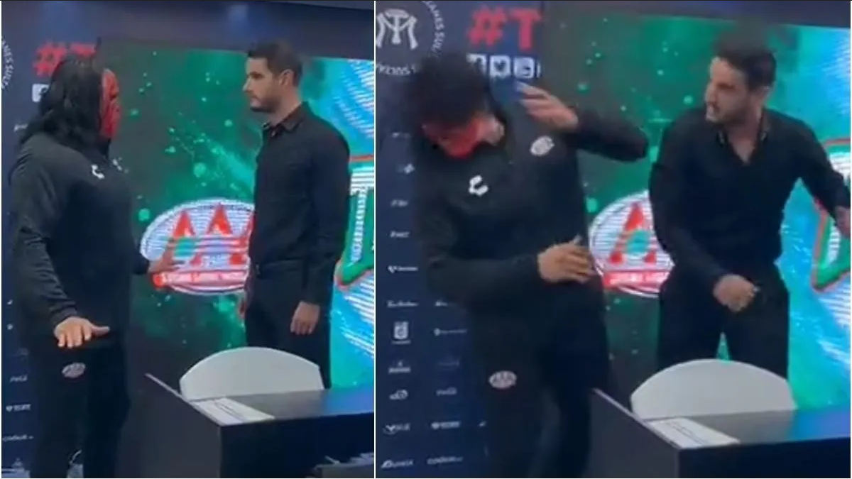 Adrián Marcelo agrede a Chessman en plena conferencia de prensa