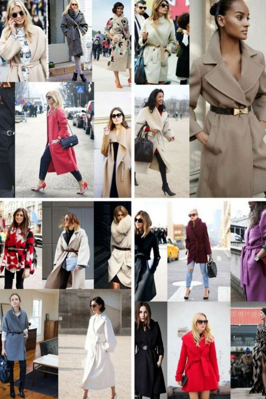 žene u kaputima kolaž