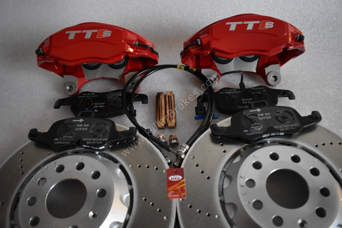 Audi TTS 8S 4Pot Brake kit Upgrade ClubSport brake discs NEW Red