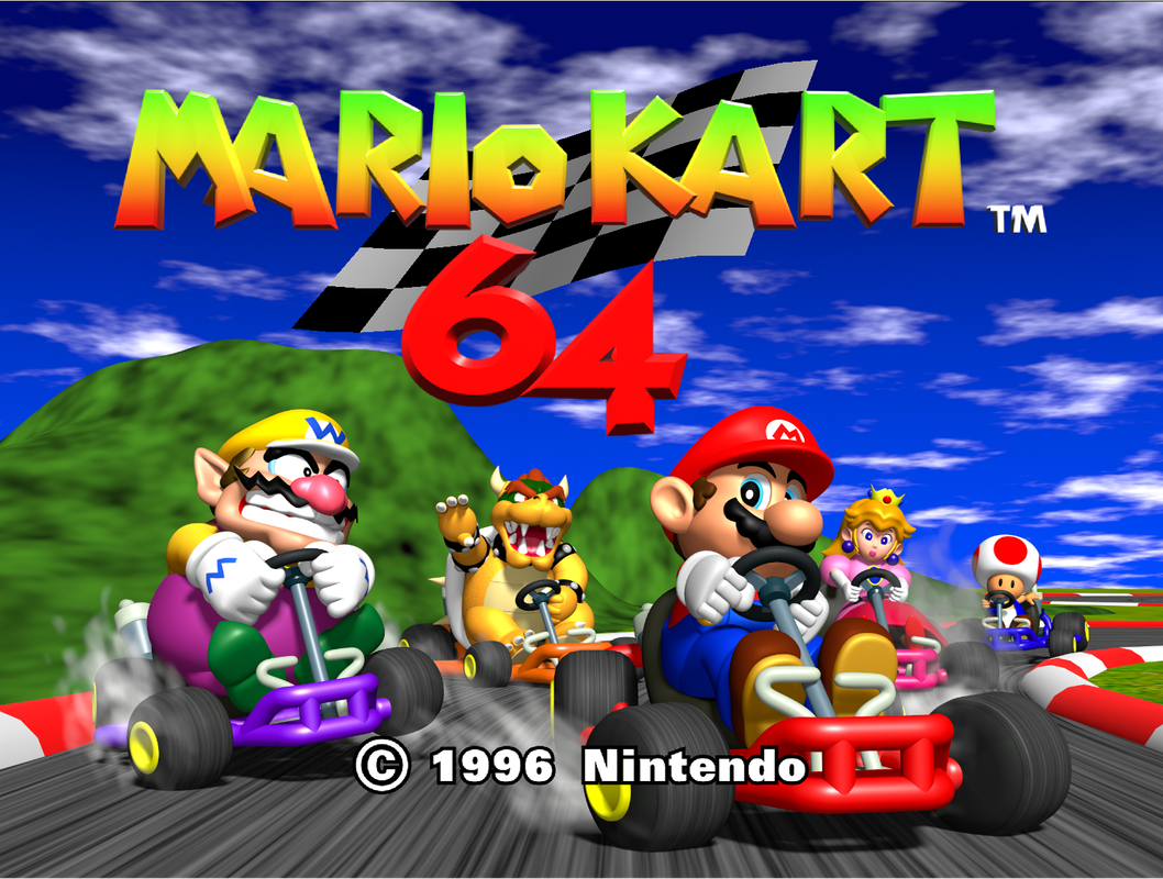 Mario Kart 64 com HD TEXTURA