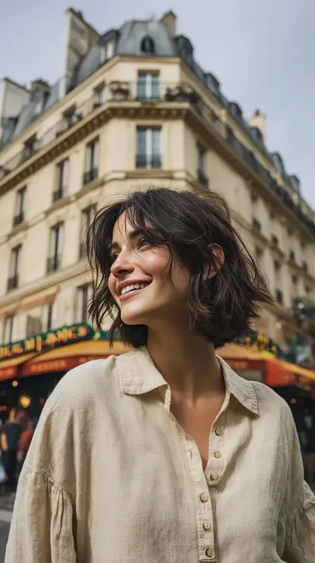 Parisian Elegance: The Effortless Bob - Bob Hairstyles for Fine Hair