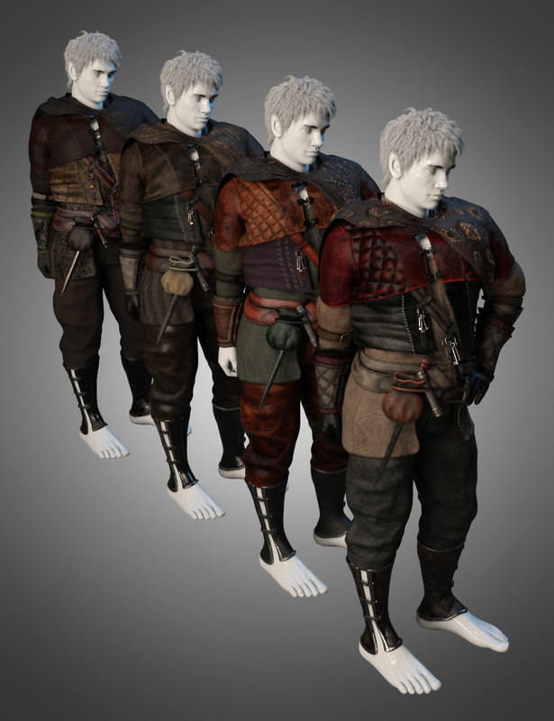 dForce Quest Bound Outfit Textures dForce Quest Bound Outfit Textures