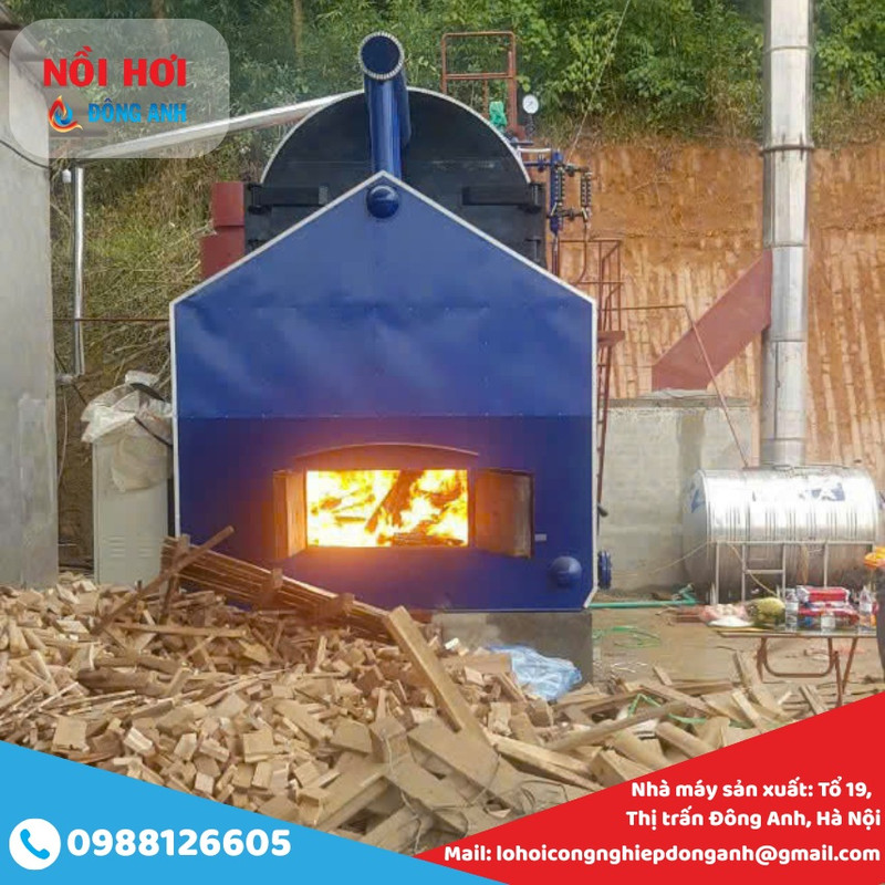 nồi hơi đốt củi 2000kg nồi hơi đốt củi 2000kg