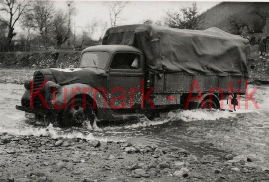 Ford G917T of Gebirgsjaeger unit fording river near Paracin, Yugoslavia