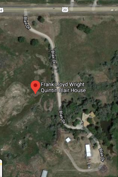2020-06-01 10_41_21-Frank Lloyd Wright Quintin Blair House - Google Maps