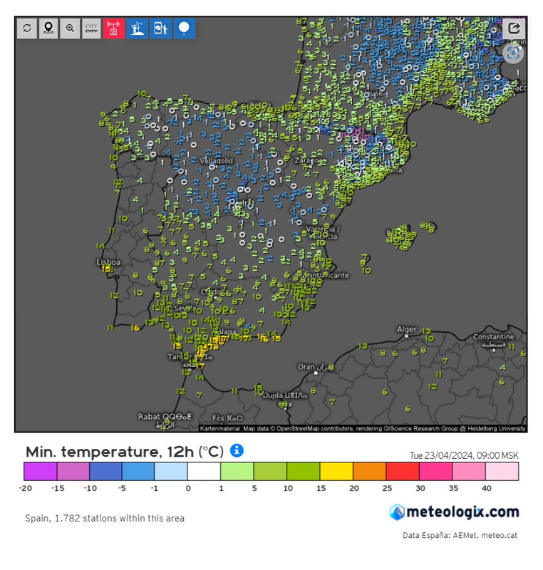 ИспанияЗаморозки(23апреля)
