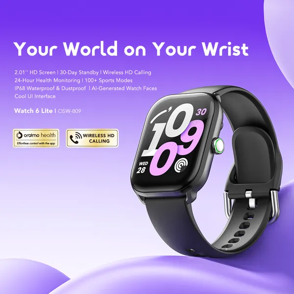 Oraimo Watch 6 Lite Wristwear Modern Presentation