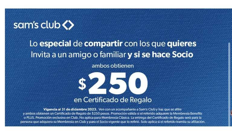 Sam's Club: $500 de reembolso por referir 
