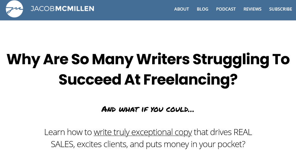 Jacob McMillen - The Internet's Best Copywriting Course