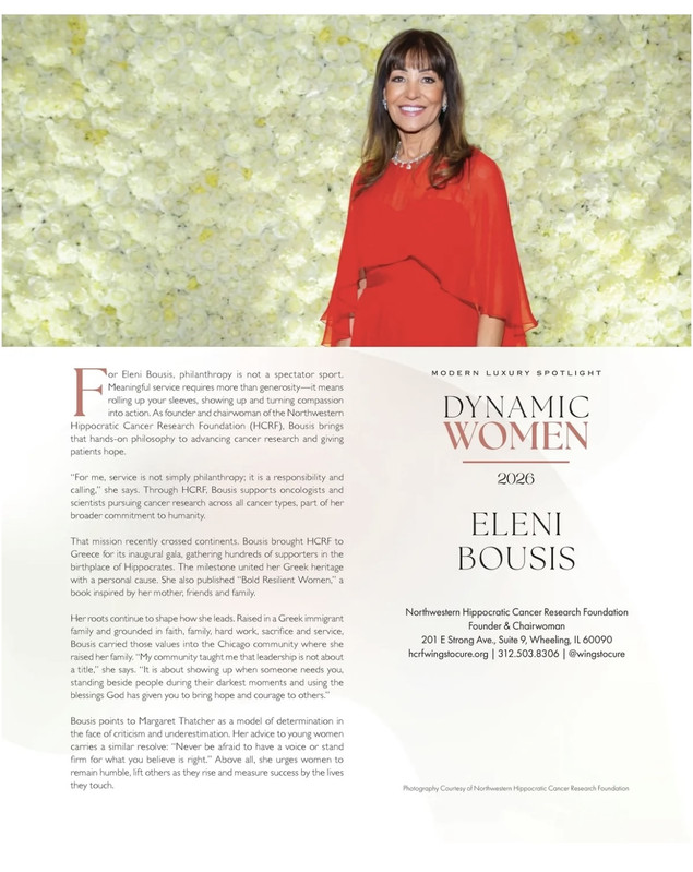 Eleni Bousis featured in Modern Luxury Dynamic Women 2026