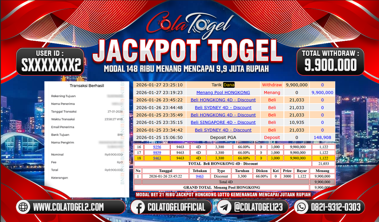 JACKPOT HONGKONG LOTTO!!