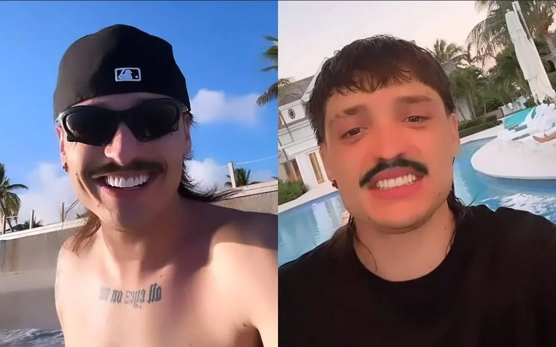 Peso Pluma presume nuevo bigote en redes y desata burlas