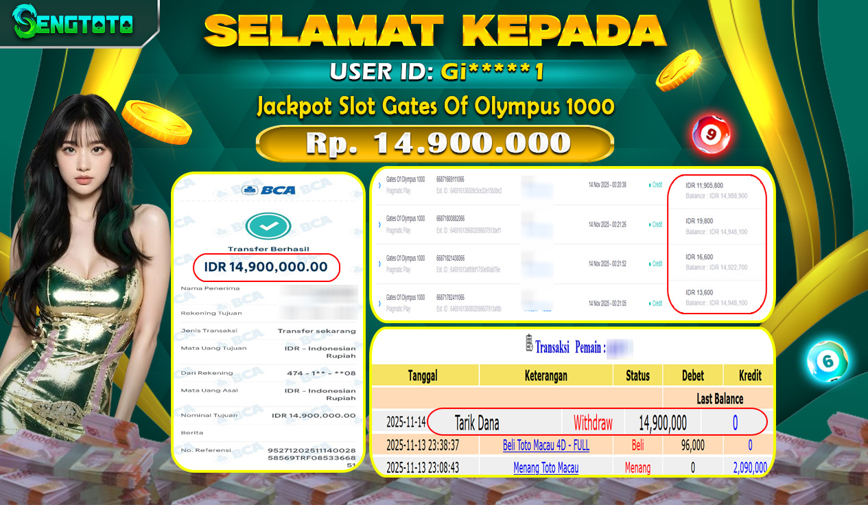 BUKTI PEMBAYARAN SLOT GATES OF OLYMPUS 1000