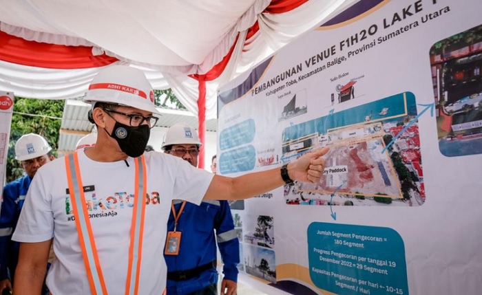 Event F1 PowerBoat ditargetkan dapat menarik kunjungan 25 ribu wisatawan mulai dari atlet, official, kru dan lainnya.
