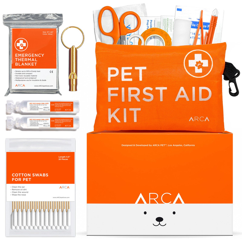 ARCA PET Dog First Aid Kit 35-Piece Emergency Kit