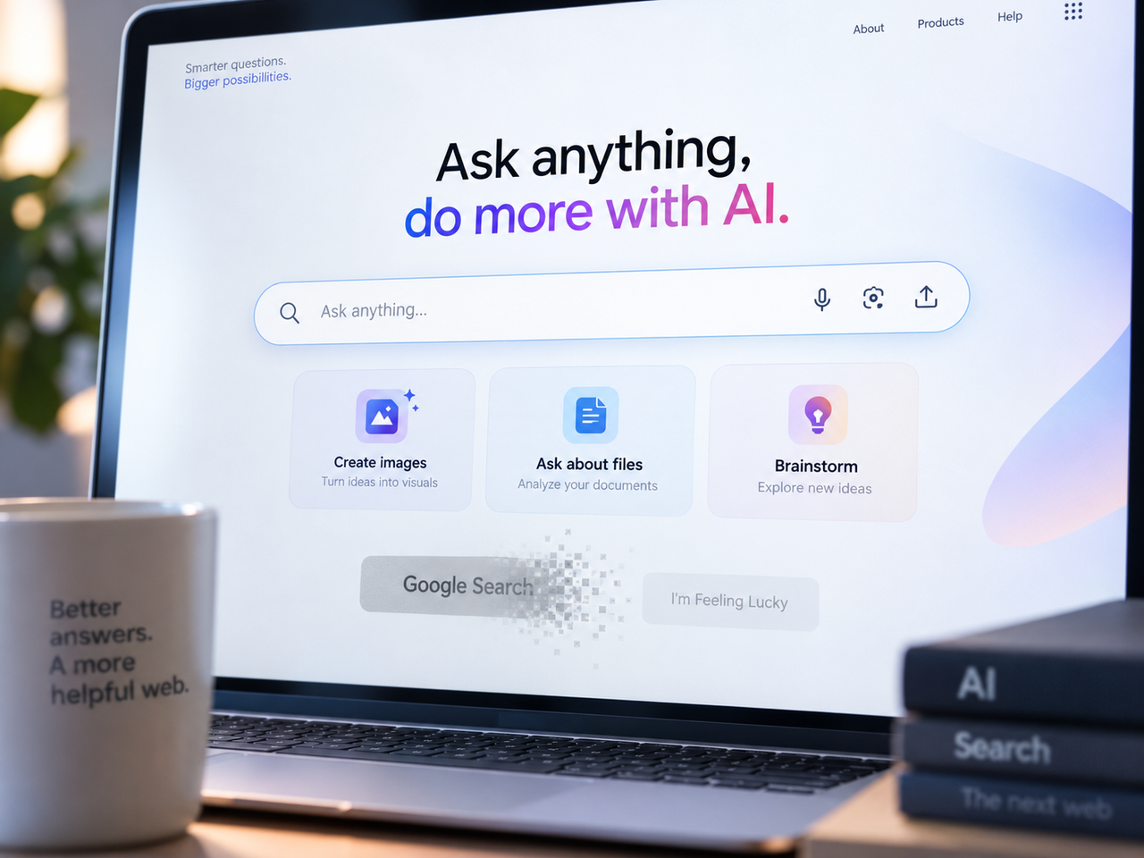 Google testa homepage sem botão de busca e coloca a IA no lugar mais simbólico da internet