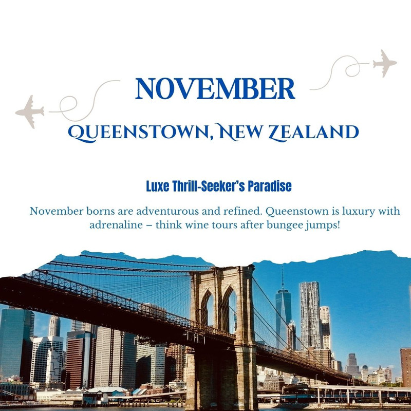 November  Queenstown, Unused Zealand