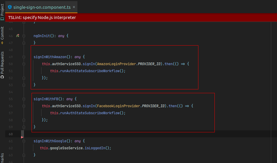 functions for amazon single sign on