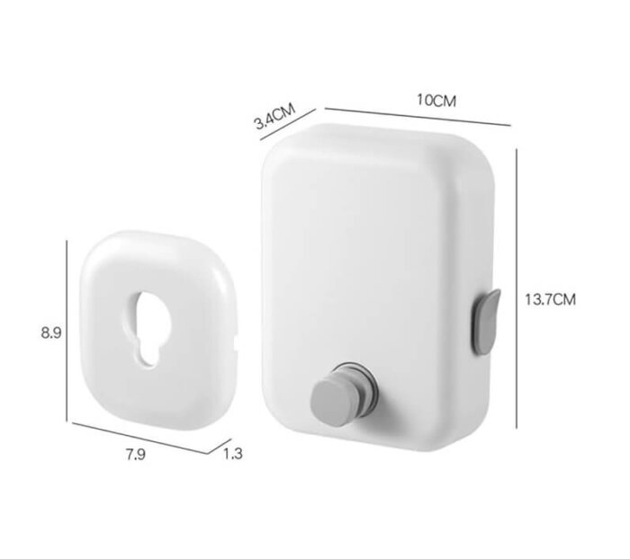 Tendedero de pared retráctil de acero inoxidable instalado.